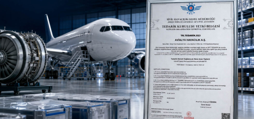 Avialya Aviation Receives Turkish DGCA Supplier Organisation Approval